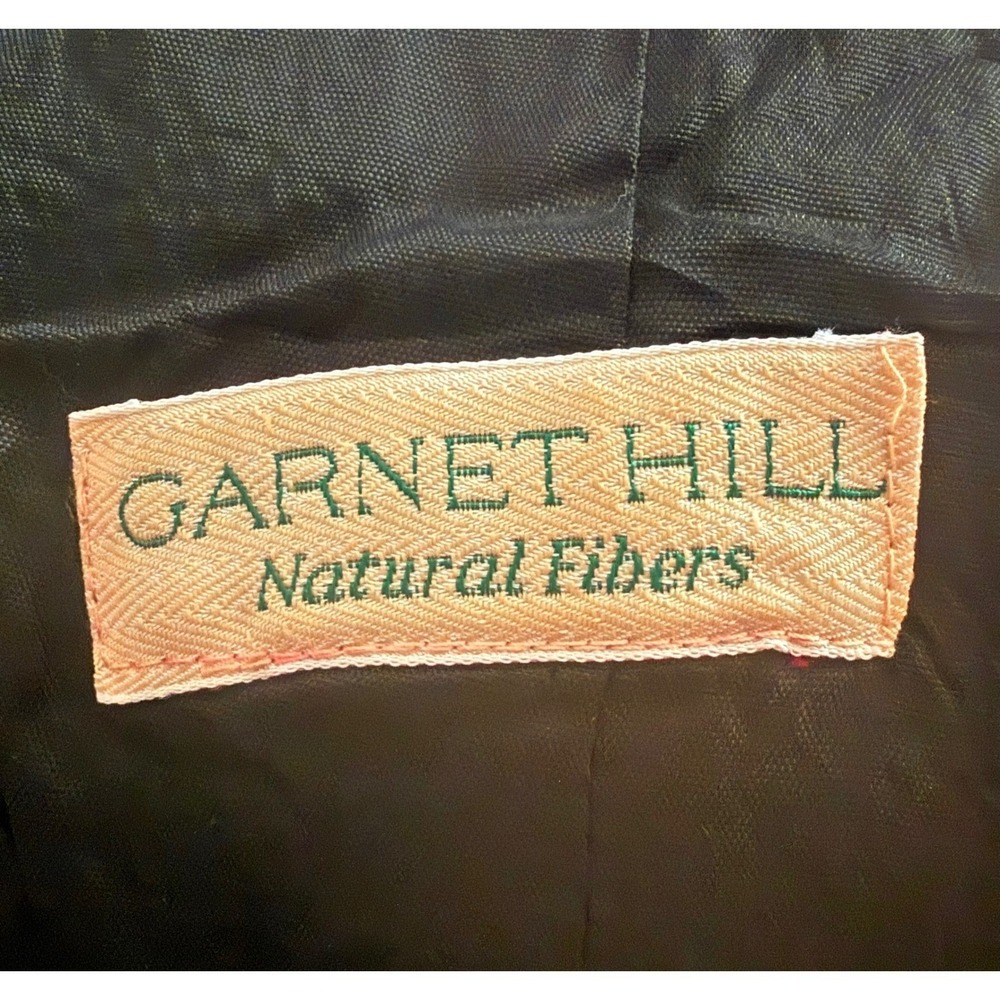 Garnet Hill Natural Fibers Floral‎ Tapestry Vest Vintage Button Front Cinch Back - Picture 4 of 10